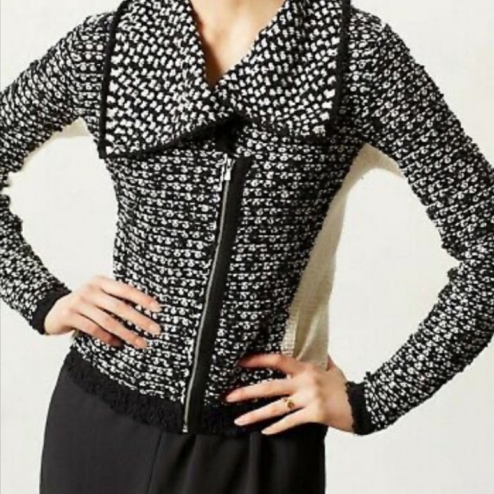 Yellow Bird Anthropologie Zip Sweater